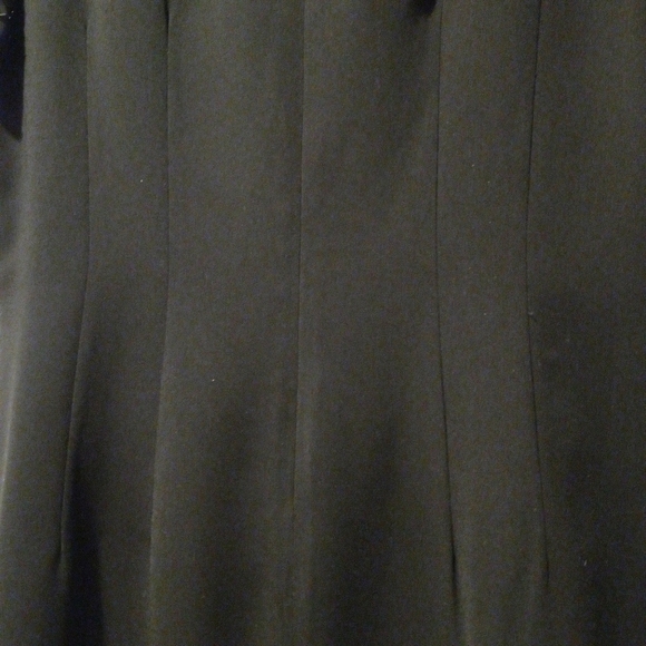 AGB black dress size 10 lacy beeded sleeve - Picture 9 of 16